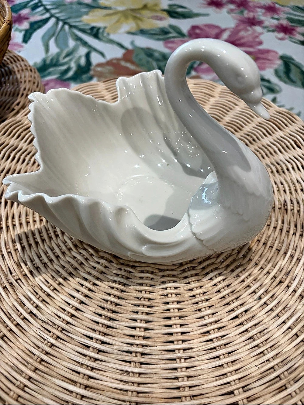 Vintage Lenox Swan Centerpiece Bowl